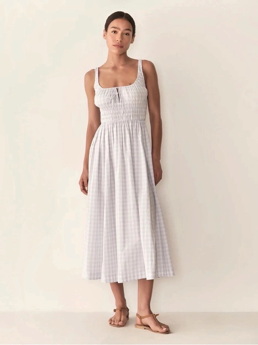 Never worn DOEN Quinn Dress in La Maddalena Gingham